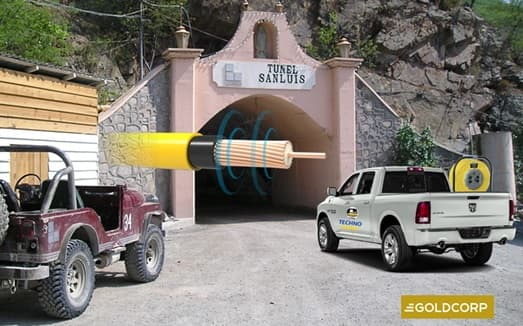 Construcción Subterránea Sistema Leaky Feeder Mina Goldcorp.