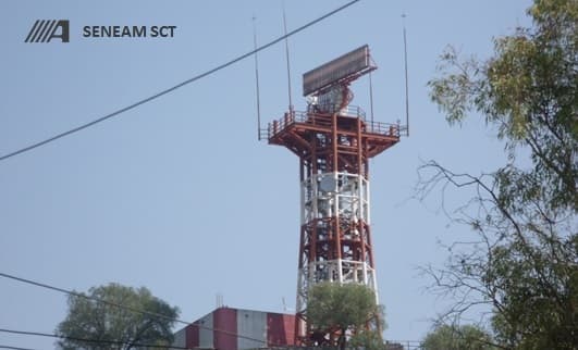 Radar de Control Aéreo de la Ciudad de México.